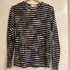 Comme de Garcons Striped Camo Longsleeve